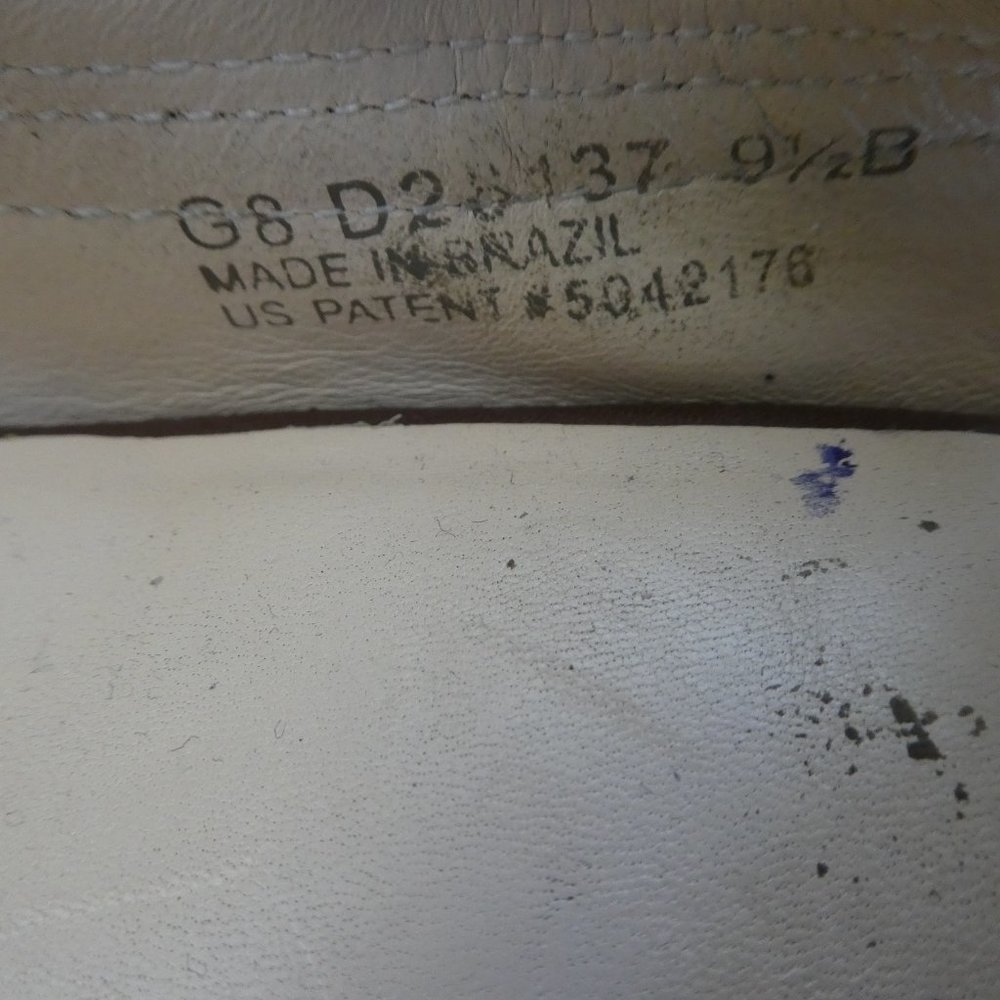 Cole Haan x Nike Air Block Heels Suede Leather Sling Back Buckle Strap 9.5 B - Picture 10 of 10
